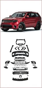 BODY KIT STOßSTANGE VORNE HINTEN FÜR JEEP GRAND CHEROKEE 2014 - 2021 TRACKHAWK - Bild 1 von 17