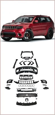 BODY KIT STOßSTANGE VORNE HINTEN FÜR JEEP GRAND CHEROKEE 2014 - 2021 TRACKHAWK - Bild 1 von 4