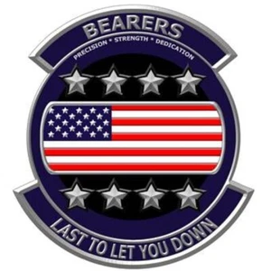 USAF Honor Guard Body Bearers Self-adhesive Vinyl Decal - Picture 1 of 1