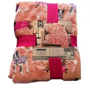 Member's Mark Lounge Pups Überwurf Decke Valentinstag Hund Oversized samtig weich - Bild 1 von 10
