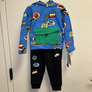 Nike Toddler Boys 2-PC Sweatsuit; Sweatshirt Hoodie & Joggers 2T only set - Picture 1 of 9