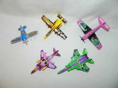 Vintage Lot of Diecast MARVEL Airplanes Hulk, Captain America, Defenders - Image 1 of 4