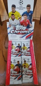 2020-21 Topps Chrome UEFA Champions League Soccer Hobby Box Pack -1 Pack 4 cards - Picture 1 of 3