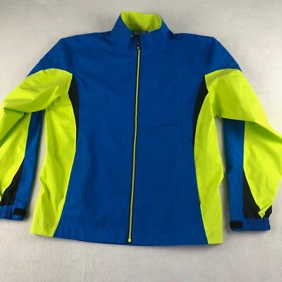 Chaqueta Footjoy Dryjoys Para Hombre Pequeña Azul Amarillo Golf Hidrolita Cremallera Completa Goslings Foto 1 de 4