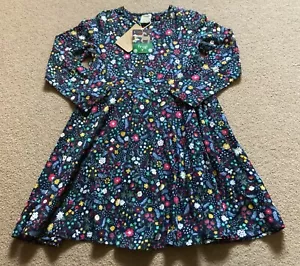 Frugi 6-7 Years Mountainside Floral Slub Skater Dress - Picture 1 of 1