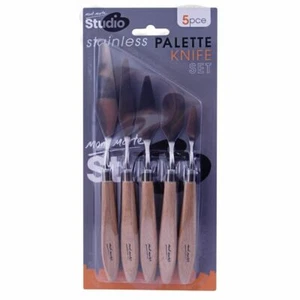 Mont Marte Studio Series - Palette Knife Set 5pce (Stainless Steel) - Picture 1 of 2