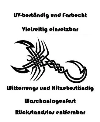 Auto Aufkleber Tribal Tattoos Tattoo 90x38cm schwarz Motiv 5 Tatoo Sticker - Bild 1 von 2