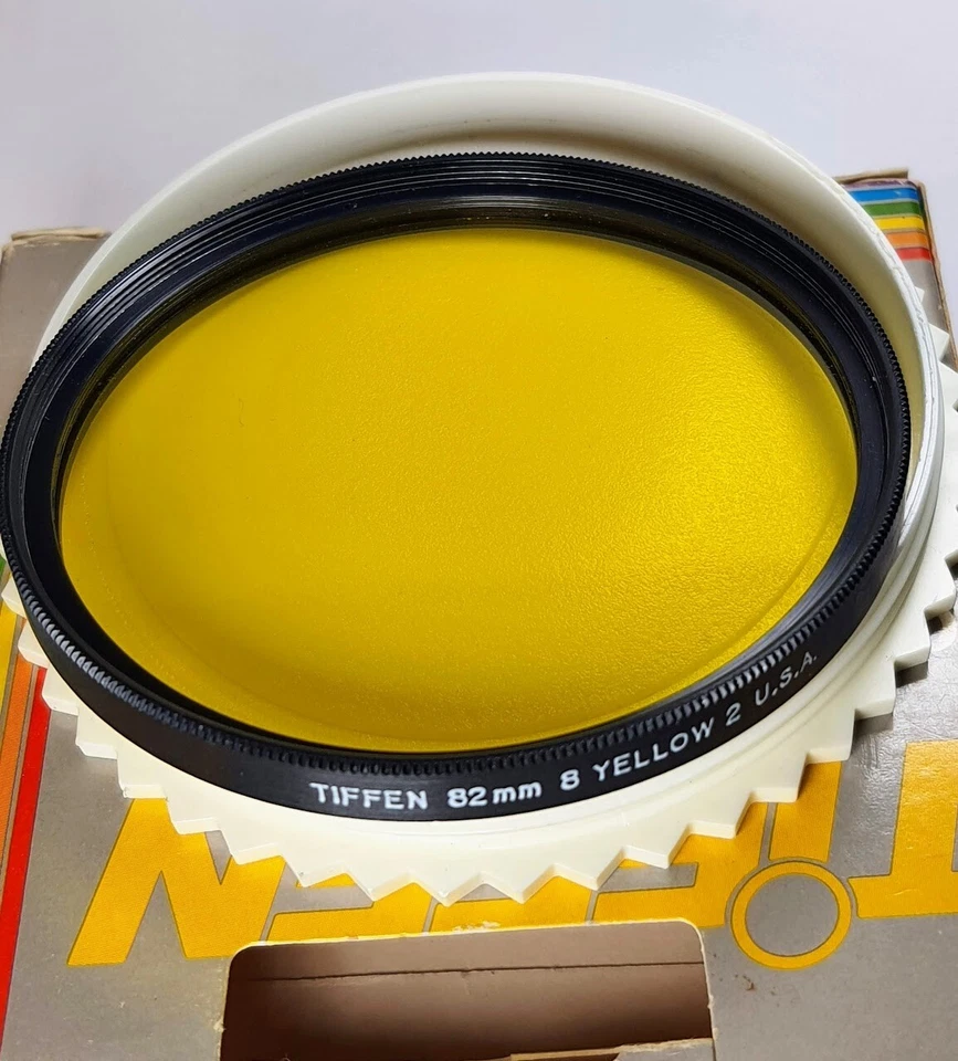 Tiffen 82mm Yellow 2 (8) Glass Lens Filter General B&W Contrast 82mm E82 828Y2 - Image 1 of 4