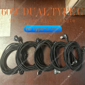 90 Degree Right Angle Type C Fast Charger PD Cable For Samsung iPhonne 15 16 Lot - Picture 1 of 11