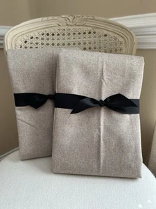 Pottery Barn Peace & Quiet Noise-Reducing Blackout Curtains 50”x96” Dark Flax - Picture 1 of 11
