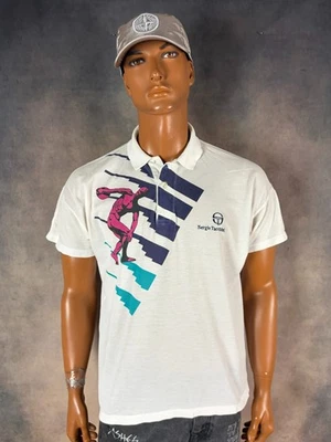 Camisa Polo De Colección 90' Sergio Tacchini Pete Sampras Hecha en Italia Tenis Talla VI/L Foto 1 de 4