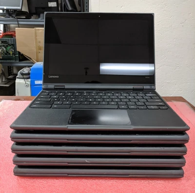 5x Lenovo 500e Chromebook 81ES Celeron N3450@1.1GHz 4GB RAM 32GB SSD | LP195DS - Image 1 of 4