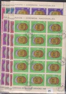 / 25X PANAMA 1968 - USED - OLYMPICS - FOLDED SHEETS - Imagen 1 de 1