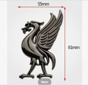 Liverpool City Liver bird NEW 3D Metal Adhesive Car Motor Bike Van Badge - Picture 1 of 14