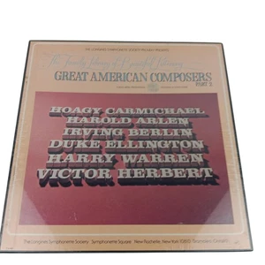 Vintage Vinyl Record Great American Composers Hoagy Carmichael Duke Ellington - Picture 1 of 7