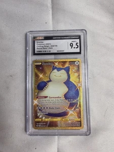 CGC 9.5 Pokemon Snorlax 224/198 Regno Ghiacciante Segreta Rara Carta Oro - Bella - Foto 1 di 2