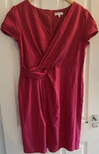 Rocha John Rocha Women's Dress UK 18 Pink.knee Length.zip.short Sleeves. - Picture 1 of 17