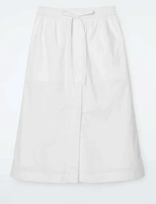COS White Cotton Midi Skirt - UK 10 (EU 38) - Brand New with Tags - RRP £85 - Image 1 of 3