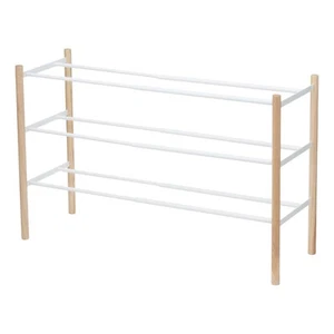 Yamazaki Home Expandable Shoe Rack, Steel, Holds 12 to 16 - Picture 1 of 5