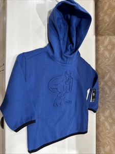 NWT Gap Fit Baby Boy Size 18-24 Months Blue Dinosaur Hoodie - Picture 1 of 4