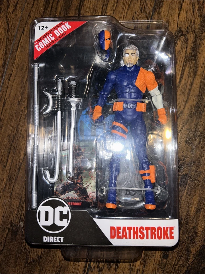NEW Mcfarlane Platinum Edition:  DC Direct - Deathstroke (w/comic book)  - NIB - Image 1 of 4