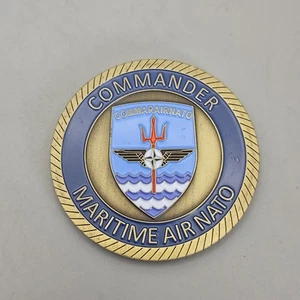 Commarairnato Commander Maritime Air Nato Challenge Coin - Picture 1 of 4