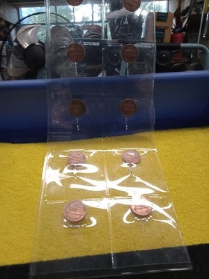 Juego de 10 centavos de prueba Lincoln Penny's 1970-1979 con problema Foto 1 de 2