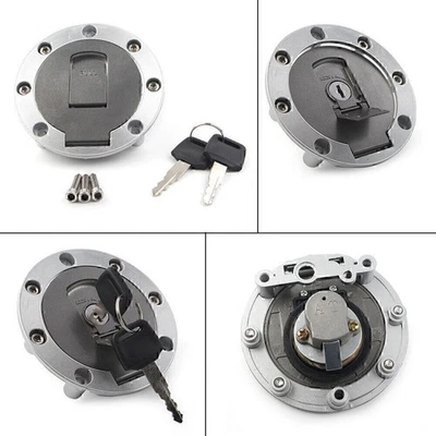 Gas Fuel Tank Cap with Lock Keys Fit Yamaha FZR250 FZR400 FZR750 FZR1000 — 第 1/4 张图片