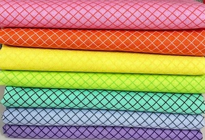 TULA PINK ON THE GRID, TRUE COLOURS 2025 7PC 1/2m bundle - Picture 1 of 2