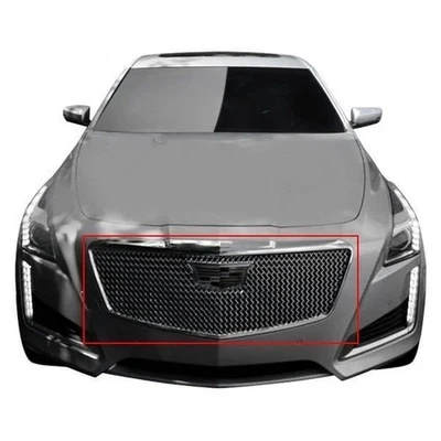 For Cadillac CTS 2015-2019 Trim Illusion 1-Pc Chrome Mesh Main Grille - Image 1 of 4