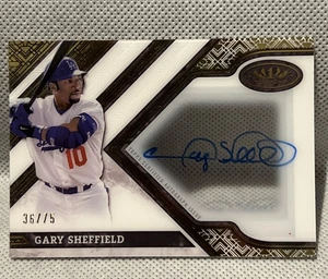 GARY SHEFFIELD 2025 Topps Tier One Clearly Perfect Auto /75 #CPA-GS DODGERS - Picture 1 of 4