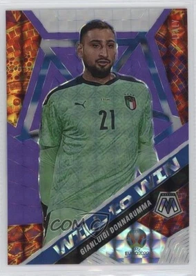 2021 Mosaic UEFA Euro 2020 Fluorescent Purple Prizm /70 Gianluigi Donnarumma #11 - Image 1 of 2