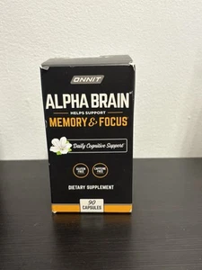 Onit Alpha Brain Memory And Focus 90 capsules Daily Cognitive Dietary Supplement - Picture 1 of 1