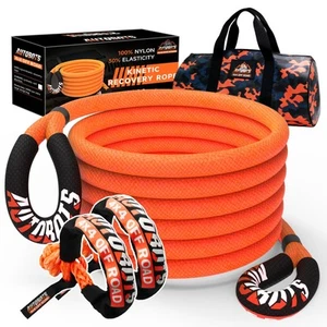 Kinetic Recovery Rope 1" x 20'(48,600lbs)+2 Soft Shackles,Heavy Duty Tow Rope... - Bild 1 von 6