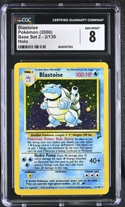 CGC 8 Blastoise 2000 Base Set 2 2/130 Holo Pokemon Card psa - Picture 1 of 2