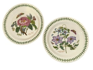 Portmeirion Botanic Garden 10.5" Dinner Plate Clematis Florida Peoria Moutan Set - Bild 1 von 4