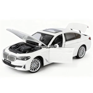 1/18 BMW 530Li 2023 Model Car Diecast Sedan Metal Vehicles Collection White - Picture 1 of 11