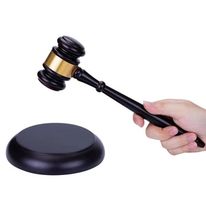 Gavel,Gavel and Block Set Wooden Judge Hammer Gavel Sound Block for Lawyer Ju... - Picture 1 of 9