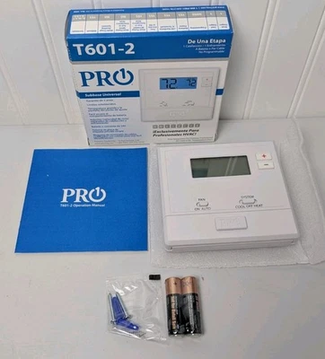 Pro1 IAQ T601-2 Non-Programmable Thermostat, 1 H, 1 C, Wall Mount, New - Image 1 of 4