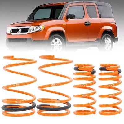 Kit de resortes reductores de caída Megan 1,5" misma bobina delantera para Honda Element 03-11 Foto 1 de 4