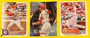 NOLAN ARENADO St. Louis Cardinals 3-Card Lot 8x ALL-STAR, 10x GOLD GLOVE, 341 HR - Picture 1 of 2