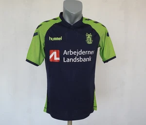Brøndby IF 2017 Away Jersey Hummel Navy Blue Green Shirt Size M Football Brondby - Picture 1 of 6