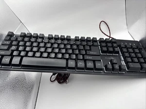 SkyTech Wired Gaming Keyboard K-1000 Backlit TESTED - Picture 1 of 7