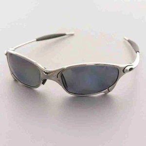 Oakley Juliet Sunglass 04-114 Eyewear X-METAL Non-prescription Silver Blue w/Bag - Picture 1 of 9