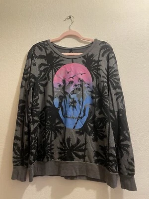 Camisa para dormir Torrid para mujer suave manga larga estampado completo | Talla 1 Foto 1 de 4