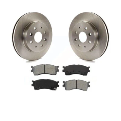 Front Disc Brake Rotors And Semi-Metallic Pads Kit For 2003-2005 Kia Rio - Image 1 of 3