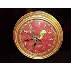 Rooster Farmhouse Style Battery operated Quartz Wall Clock Plastic - Picture 1 of 6