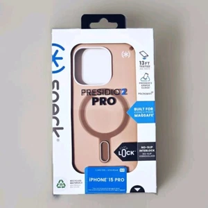 Speck Presidio2 Pro MagSafe with ClickLock Case for Apple iPhone 15 Pro - Dahlia - Picture 1 of 4