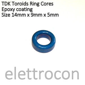 1 pezzo Toroide in ferrite 14 x 9 x 5 mm Nucleo toroidale TDK Material N30 - Imagen 1 de 2