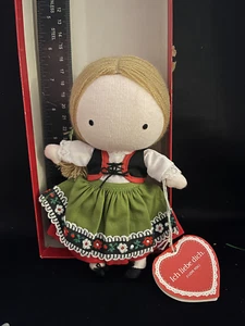 1981 Vintage Joan Walsh Anglund Pocket Doll Gretchen Germany - Picture 1 of 9